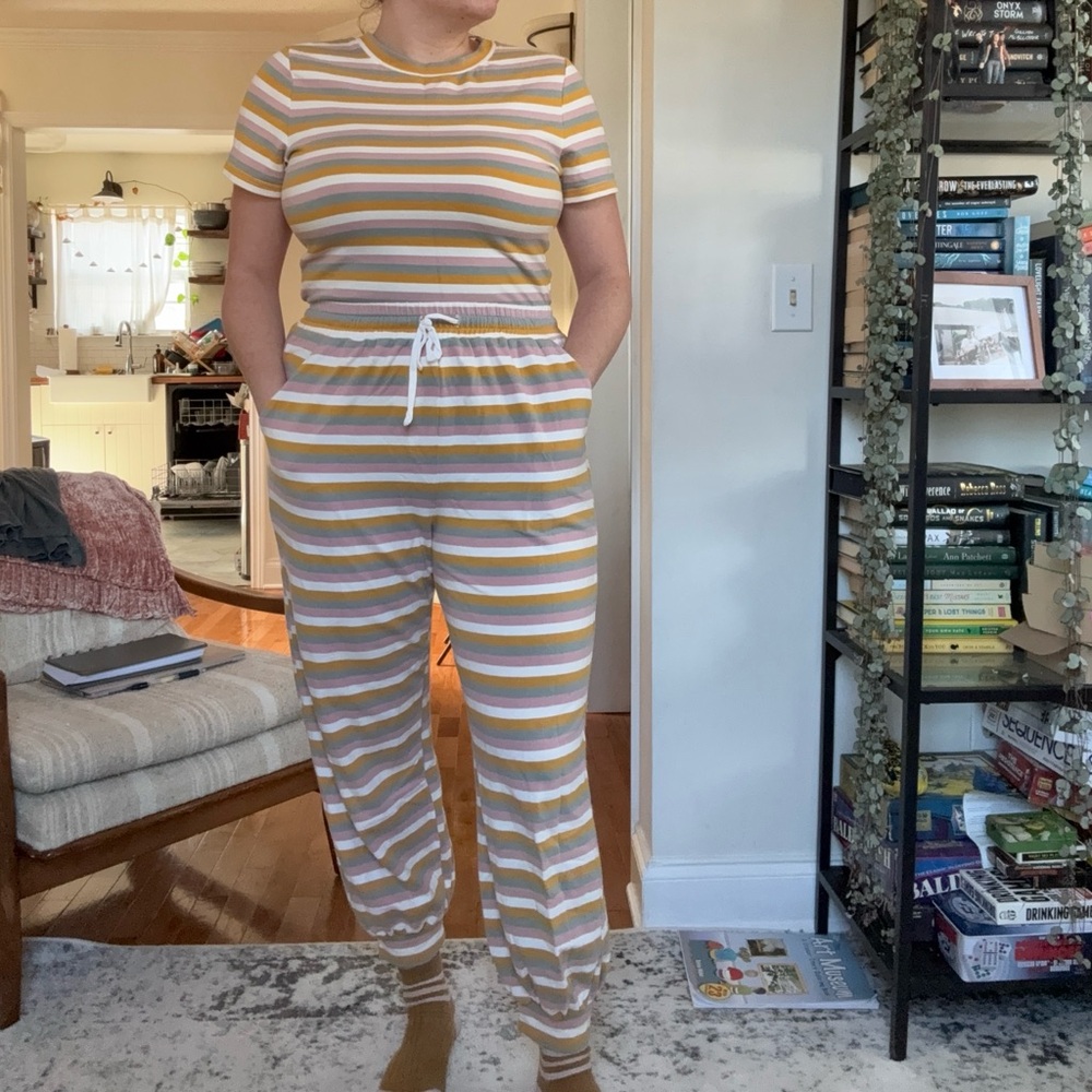 Roolee Striped Pajama Set